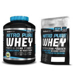 BIOTECH USA Nitro Pure Whey 2270 gram+Nitro Pure Whey 454 gram 23% VAT czekolada